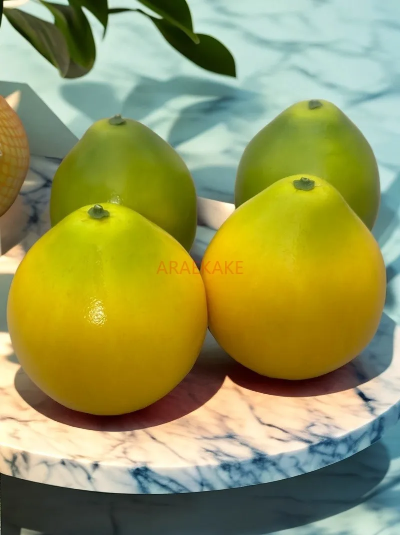 1pcs Simulated grapefruit model, home decoration, fake fruit ornaments, supermarket, shopping mall, photography props