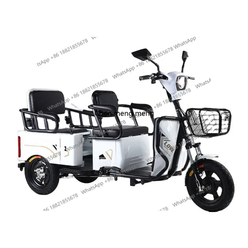 Tricycle 3 Wheel Motorcycle Electric   Long Range Mobility  with Lead-acid Battery