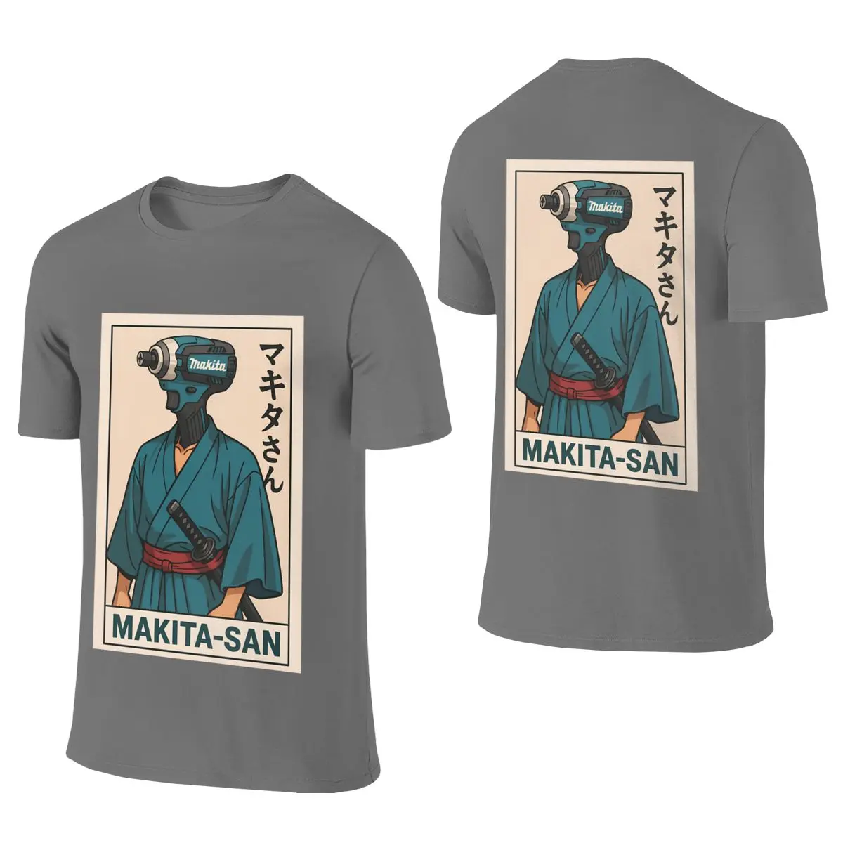 Makita-san (Original) Anime Japanese Style Sweat-Absorbing Reversible T-shirt Artistic Girl No Curling Short Sleeve