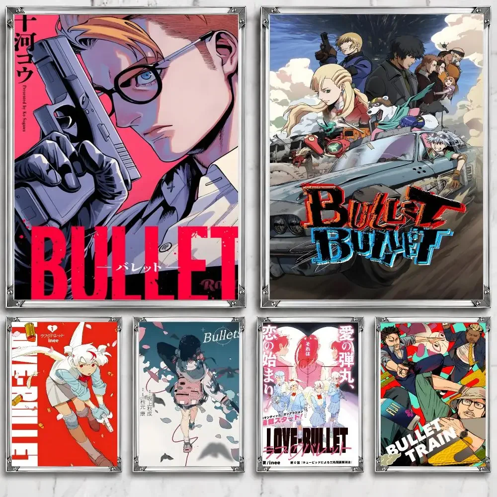 Manga L-Love Bullet Japanese Comic Fantasy Romance Poster HD Wall Decor for Bedroom Living Room Dorm Bar Cafe Gift