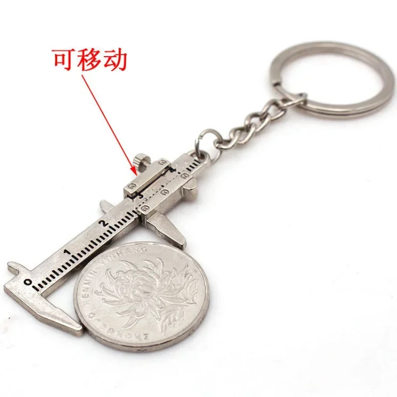 3D подвижный прецизионный измерительный инструмент, аксессуары, слайдер, линейка, мини-штангенциркуль из сплава, карманный брелок для ключей, украшения