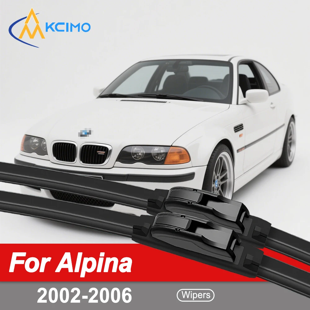 

Car Wiper Blade Blades For Alpina B3 S E46 2002-2006 Windshield Windscreen Clean Naturl Rubber Cars Wipers Accessories
