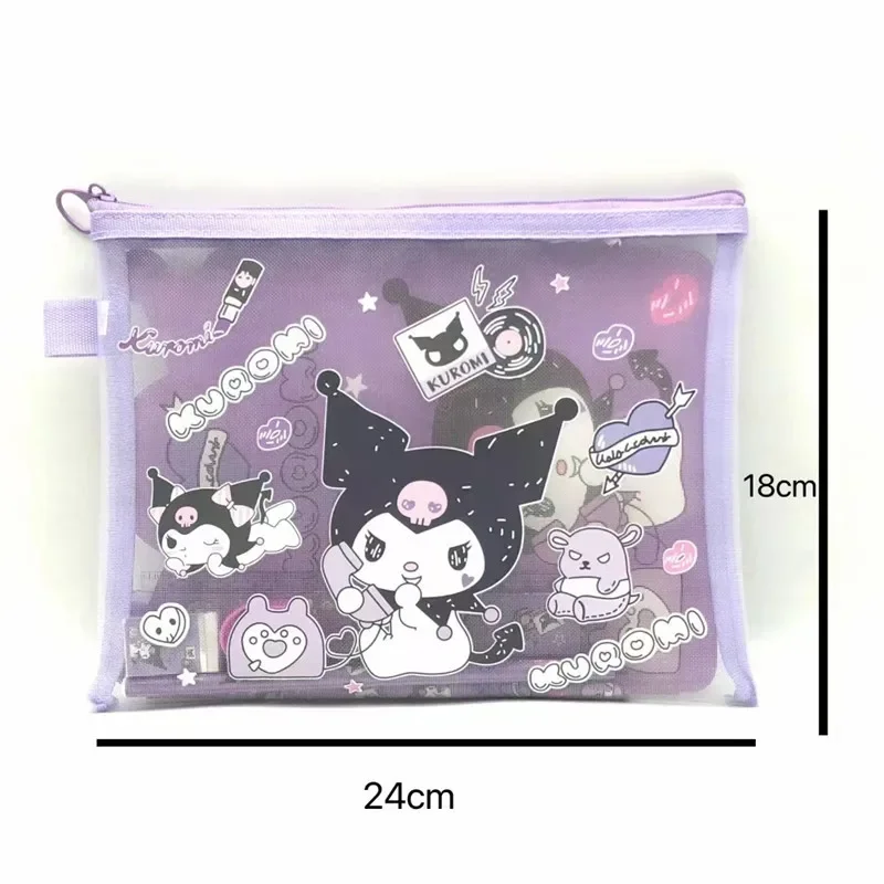 Seven-Piece Set Kuromi Cute Stationery Gift Box My Melody Cinnamoroll School Supplies Stationery Set Anime Sanrio Girl Heart