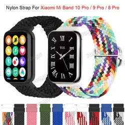 Nylon Strap For Mi Band 10 9 Pro Bracelet Braided Loop Replacement Correa For Xiaomi Mi Band 8 9 Pro Smart Wristband Accessories