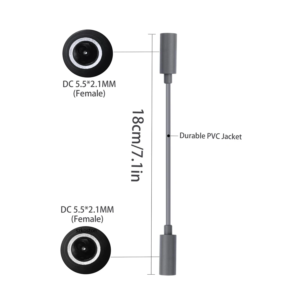 DC Cable Connector Female to Female Adapter Waterproof Power Cable Extender for Starlink Mini Accessories Power Cord Extension