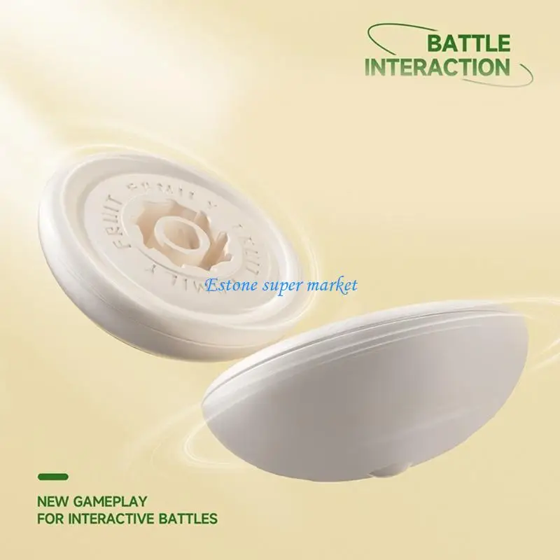 

090b кнопка активированной формы фруктов Spinner Top Top Top для малыша для вечеринки по случаю дня рождения