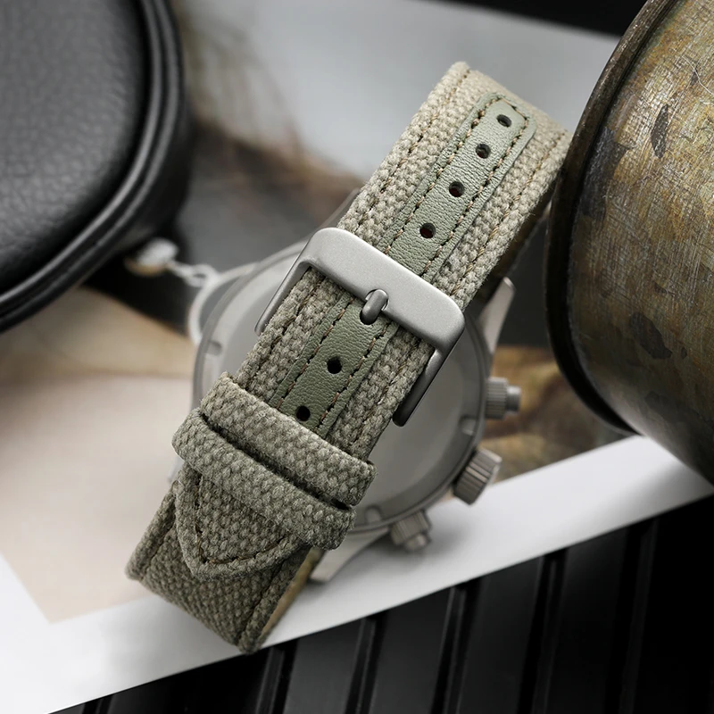 Militado ML1868KF Retro VK67 Quarz-Chronographenuhr, Edelstahlgehäuse, 3 Zifferblätter, wasserdicht, 100 m, Multifunktions-Militäruhr – Detail 33