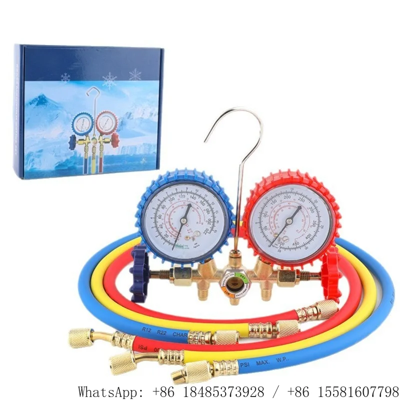 Household air conditioner refrigerant dual gauge automotive fluoride-refrigerant set  refrigerant digital pressure gauge