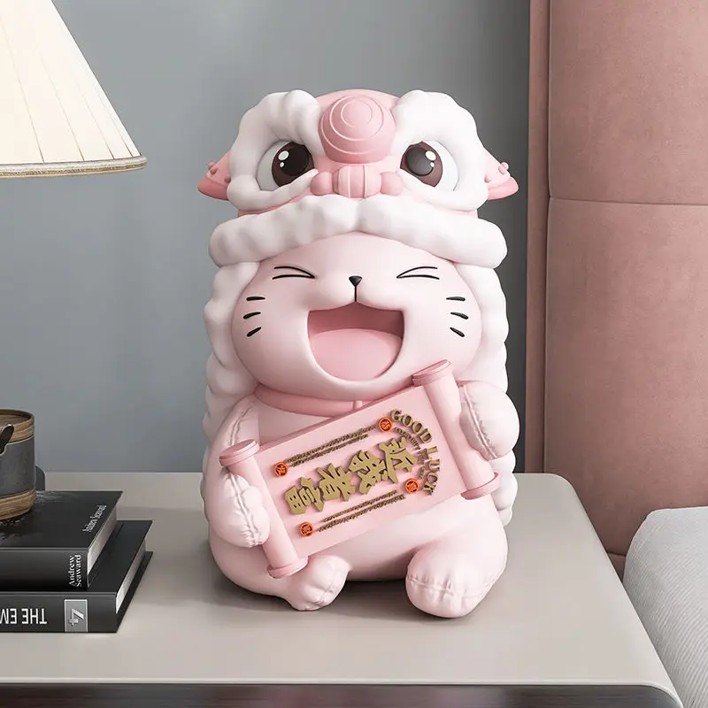 National Tide Zhaocai Lion-awakening Ornaments Home Accessories Store Opening Gifts Front Desk Cashier Housewarming Gifts