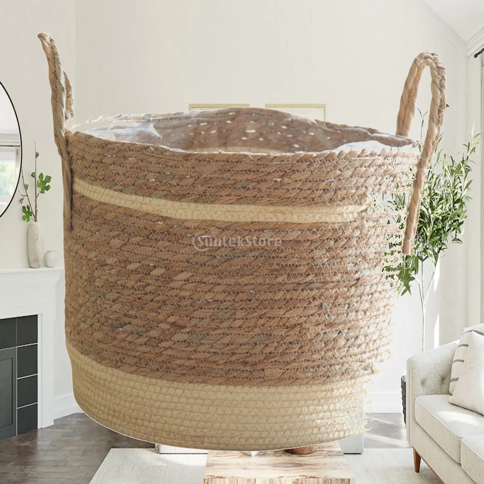 Handcrafted Plant Basket for Storage And Decoration with Waterproof Feature