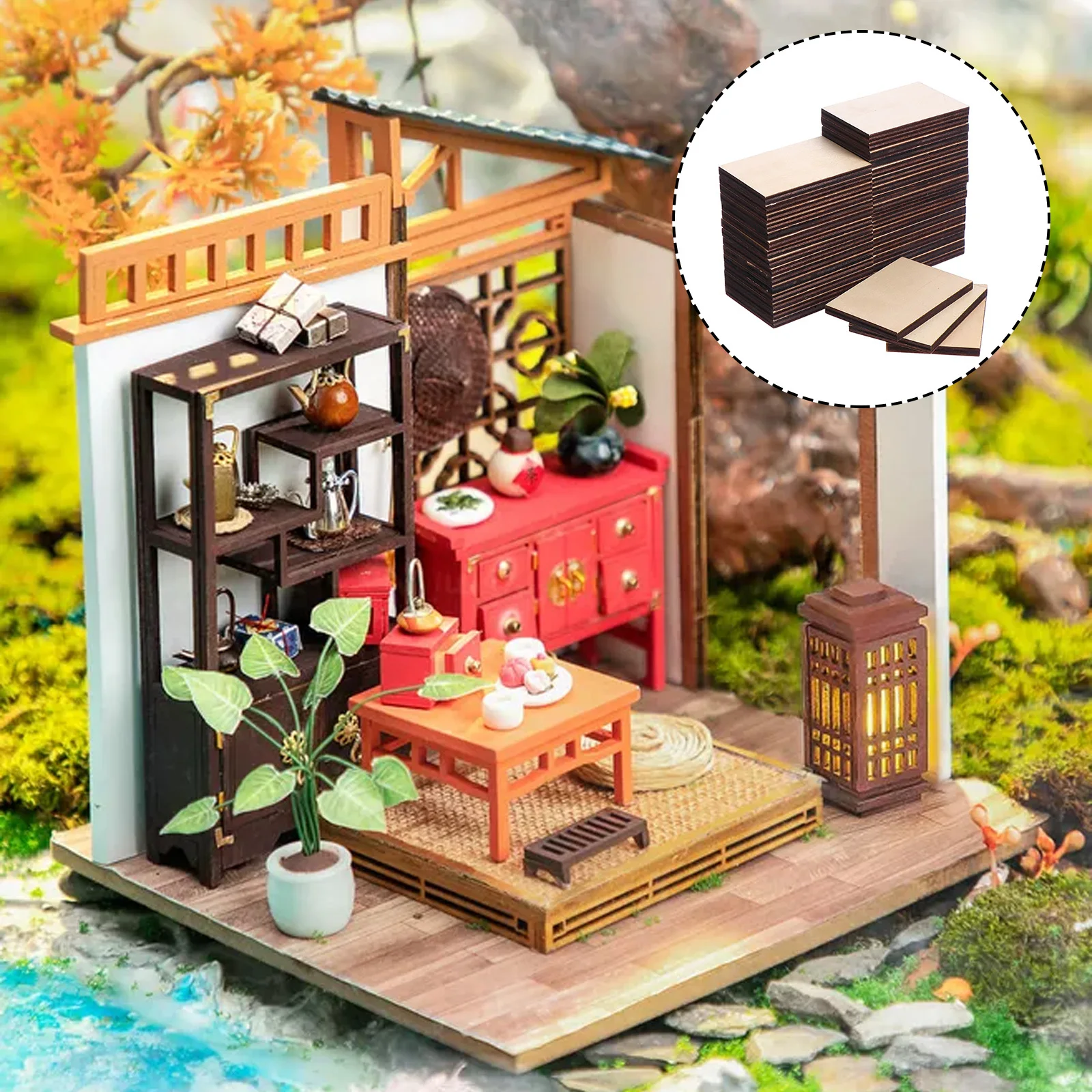 

36Pcs Blank Wooden Cutouts Natural Safe Durable DIY Wood Slices for Wedding Ornaments Crafts Unfinished Wood Pieces