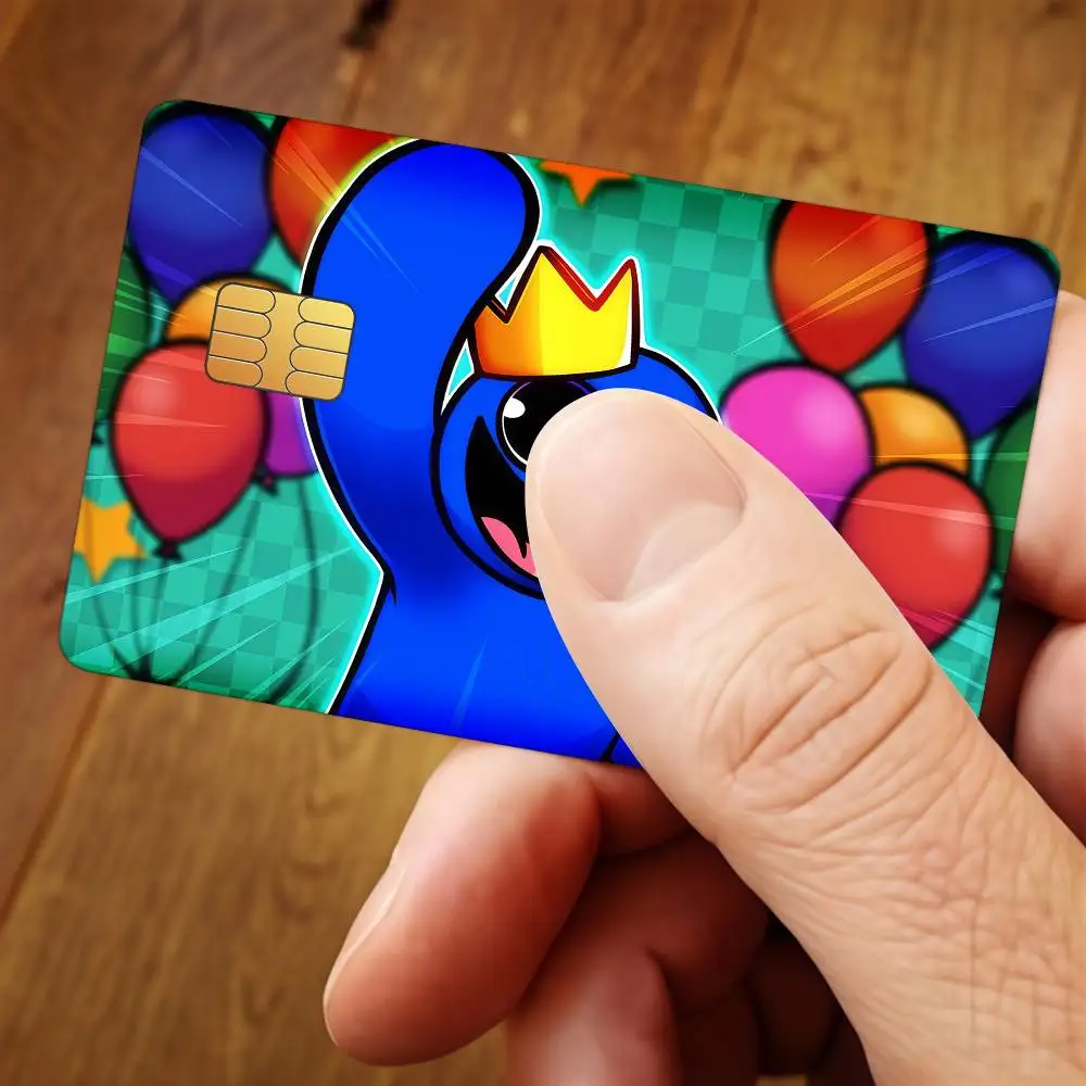 Rainbow F-Friend Credit Card Public Transportation Cards Sticker Waterproof Card Face Decoration 4PCS