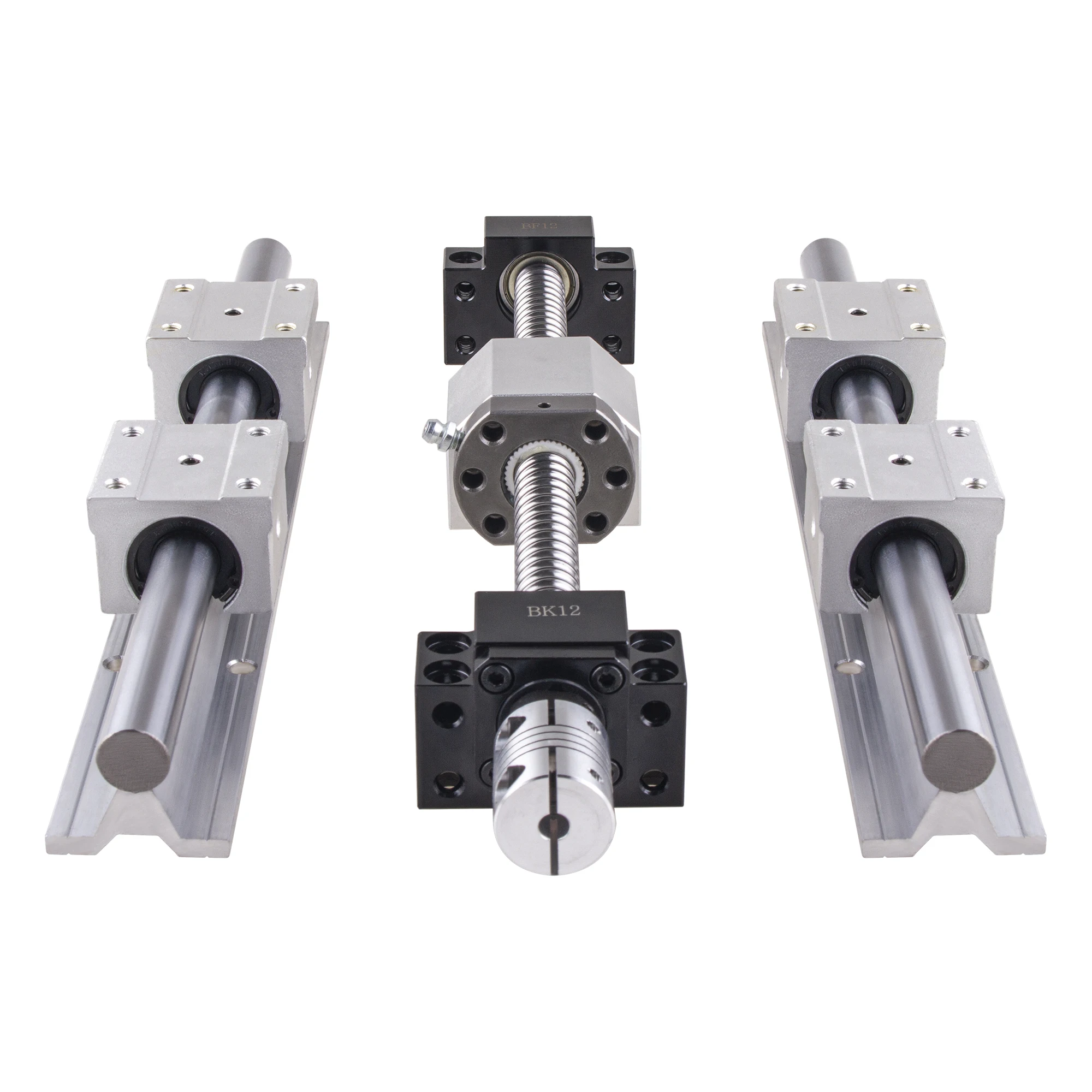 SBR16 Lineari della Guida di Supporto + 4pc SBR16UU Per XYZ + SFU 1605 Vite della Sfera Qualsiasi Lunghezza + BK BF12 fine Blocco di Supporto + 1605 Custodia Dado + Giunto