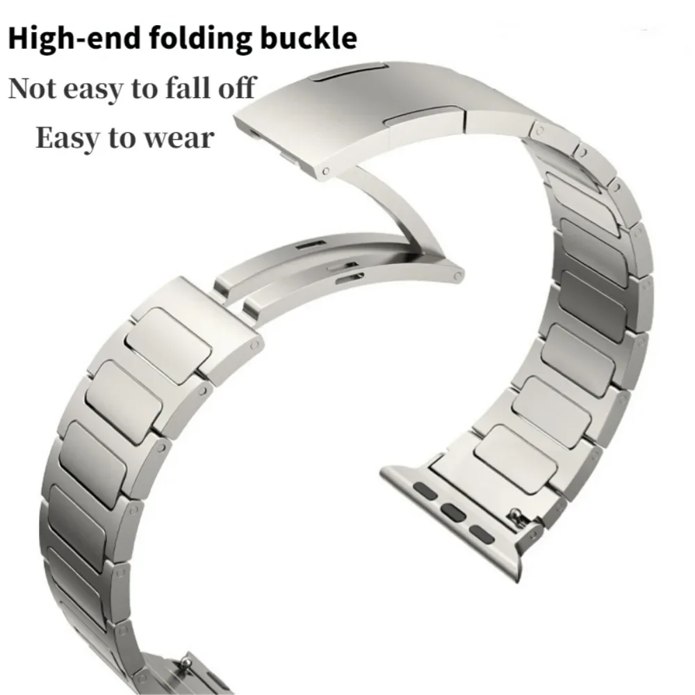 Titanium alloy strap For Apple watch 49mm 46mm 45mm 44mm 42mm 41mm 40mm Lightweight watchband For iWatch Ultra 10 9 8 7 6 5 4 SE