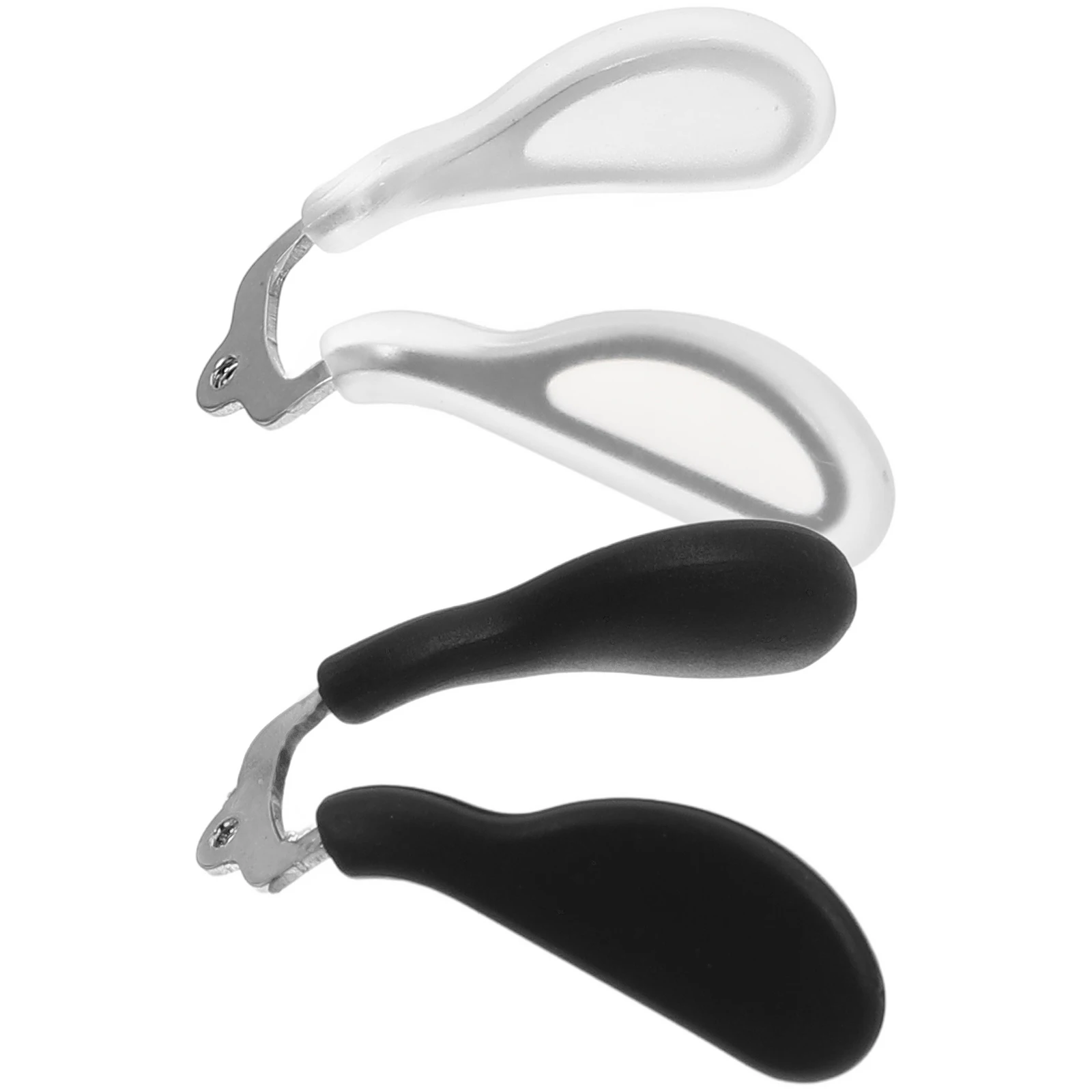 

2pcs Glasses Nose Pads Eyeglass Replacement Silicone Soft Metal Core Durable Non Slip High Frame Accessories Push In