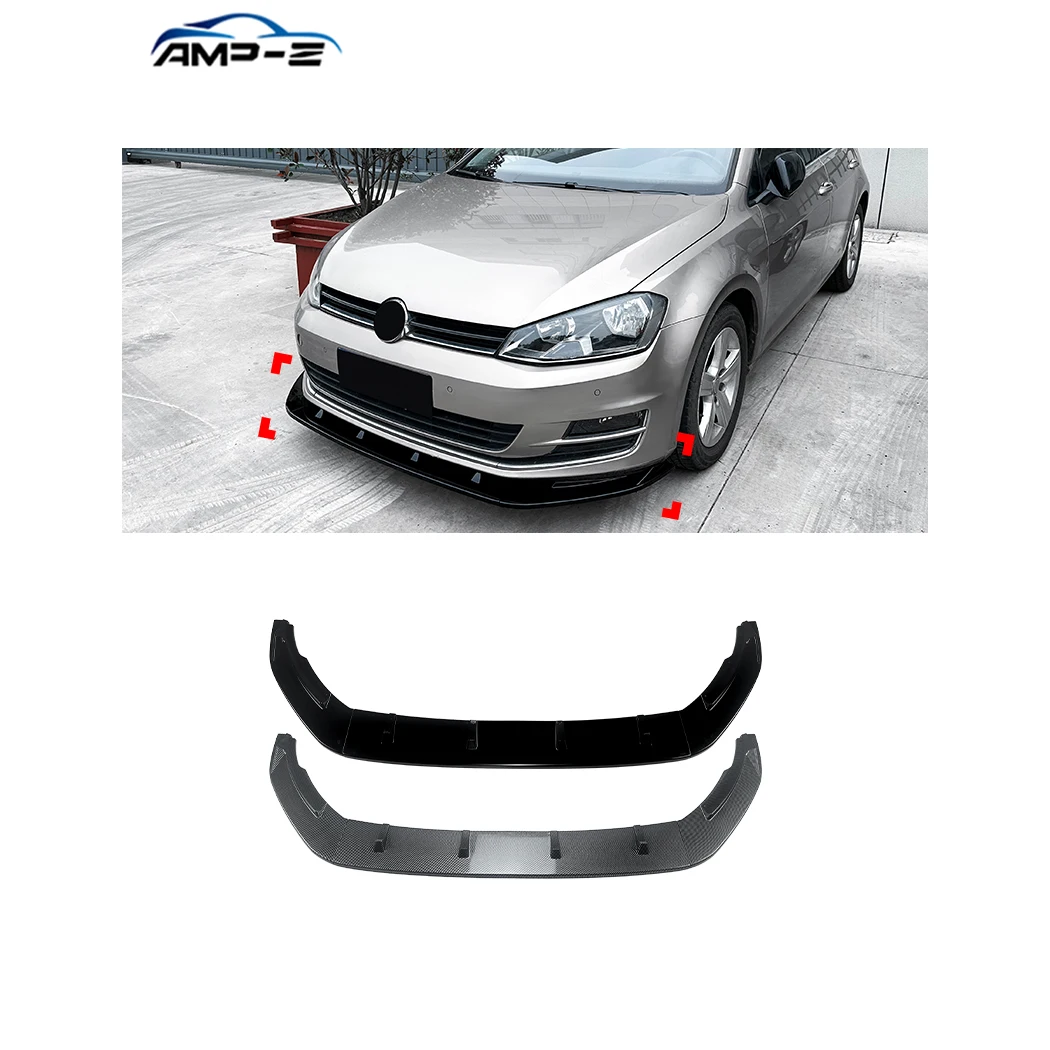 

AMP-Z Golf MK7 Hot Sale High Quality Plastic Material Front Bumper Lip for VW Golf MK7 2013-2016 Front Splitter