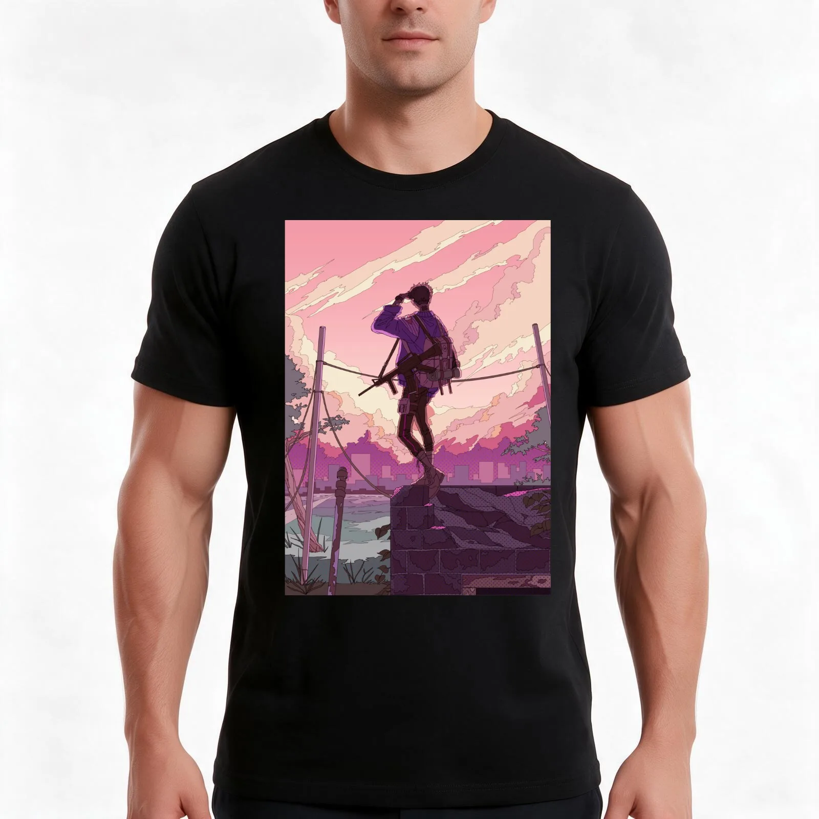 Last journey: part 1 T-Shirt, Summer Casual Cotton Tee, Oversized Streetwear Tops, Vintage Graphic Print, Loose Fit Short Sleeve