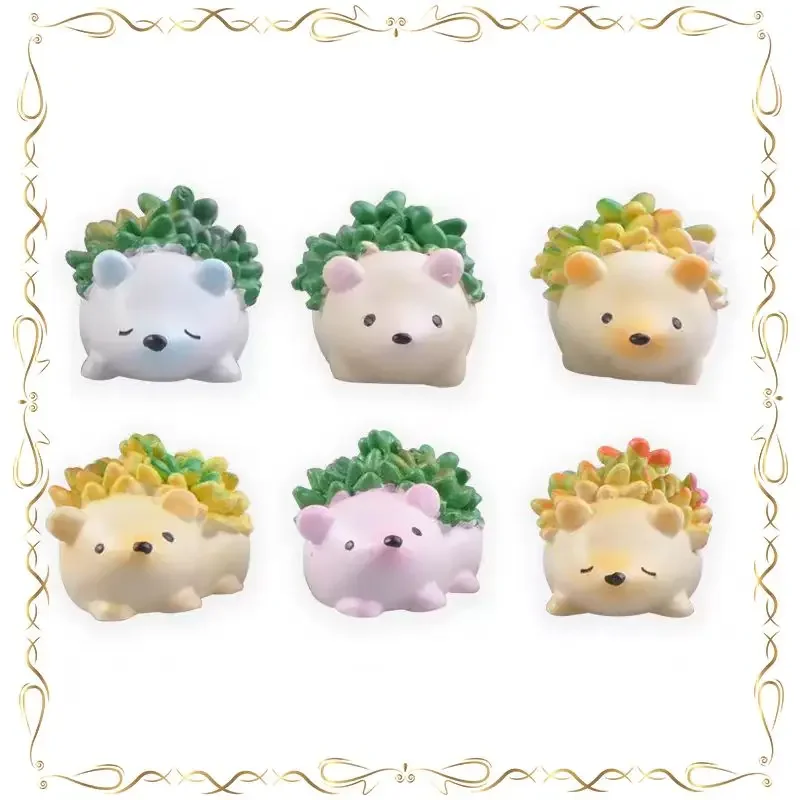 

Gashapon Woodland Hedgehogs Modeling Kawaii Q-version Desktop Ornament Action Figure Model Toys