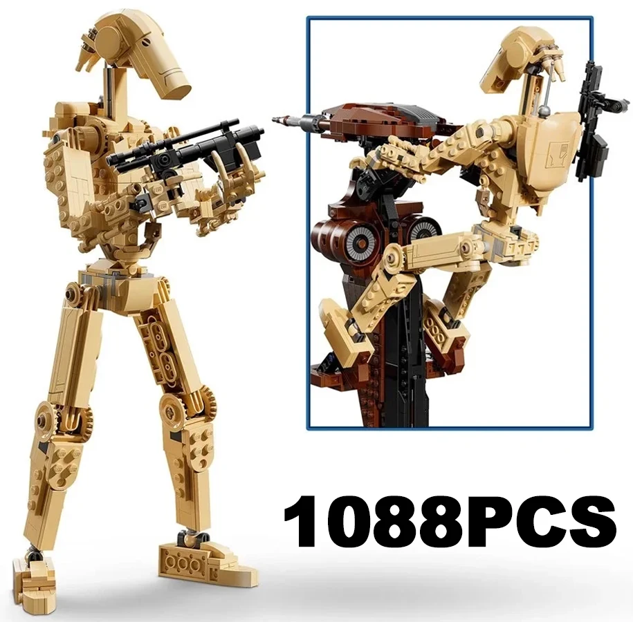 

2025 new Battle Droid Building Blocks Robot Alien Model Bricks 1088Pcs Assemble Toys Creative Children Gift
