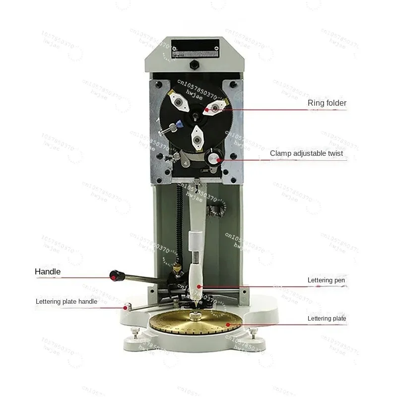 Standard Letter Block Dial Jewelry Engraving Machine New Inside Ring Engraver Stamper with Double Faces,