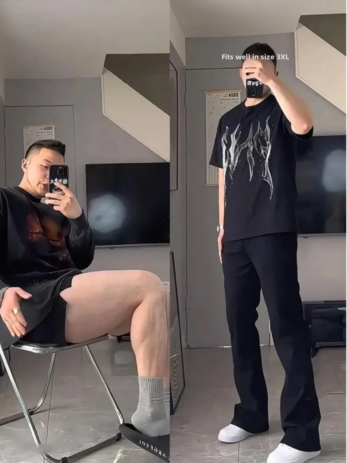 

New 2025 Men's Elastic Knife Denim Jeans Spring Autumn Cleanfit American High Street Micro Flare Pants Straight Leg Work...