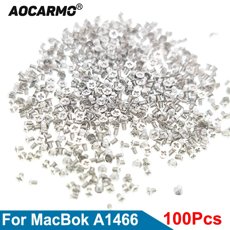 Aocarmo 100Pcs 1.2x1.2mm Screws For MacBook A1466 Keyboard Screw Replacement Parts