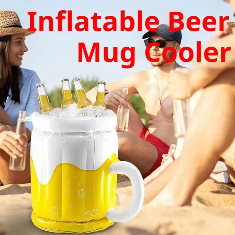 

Portable Beach Inflatable Beer Cooler Ice Bucket Multitool Amazing Camping Gear Pool Party Drink Cooler Outdoor Camping Supplies