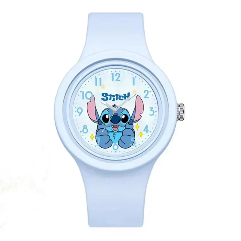 Disney Stitch Watch Kawaii Anime Lilo & Stitch Children Watches Sports Silicone Watch Cartoon Stitch Watch Kids Toy Gifts