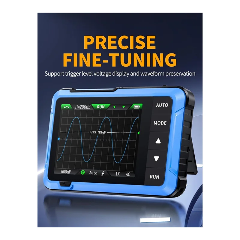 ABGH-Оциллограф/генератор сигналов DDS 2-в-1,2,8-дюймовый TFT, полоса пропускания 10 МГц, частота дискретизации 48 мс/с, функция триггера, автоматический/номальный