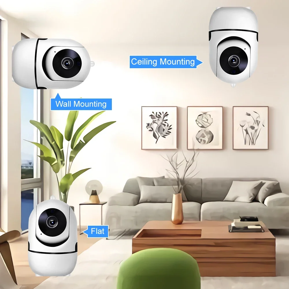 Home CCTV IP Camera Wifi Mini Camera Indoor Wifi Smart Camera Auto Tracking 1080P Baby Wireless Security YCC365 Plus