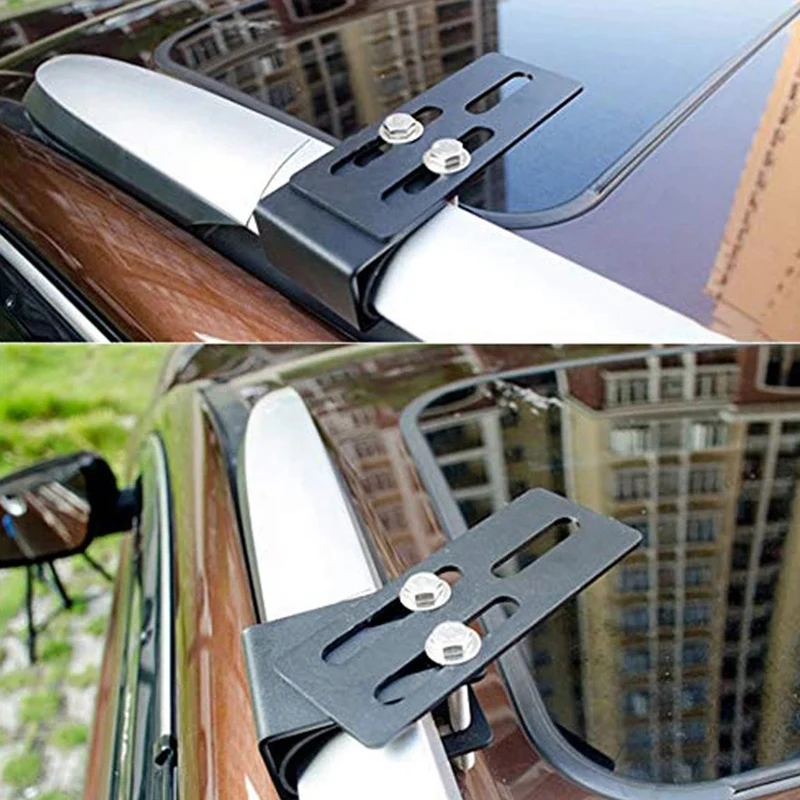 

1Pair Car LED Light Bar Mounting Bracket Offroad Auto SUV Roof Luggage Rack Mounting Bracket Work Lamp Stand Holder