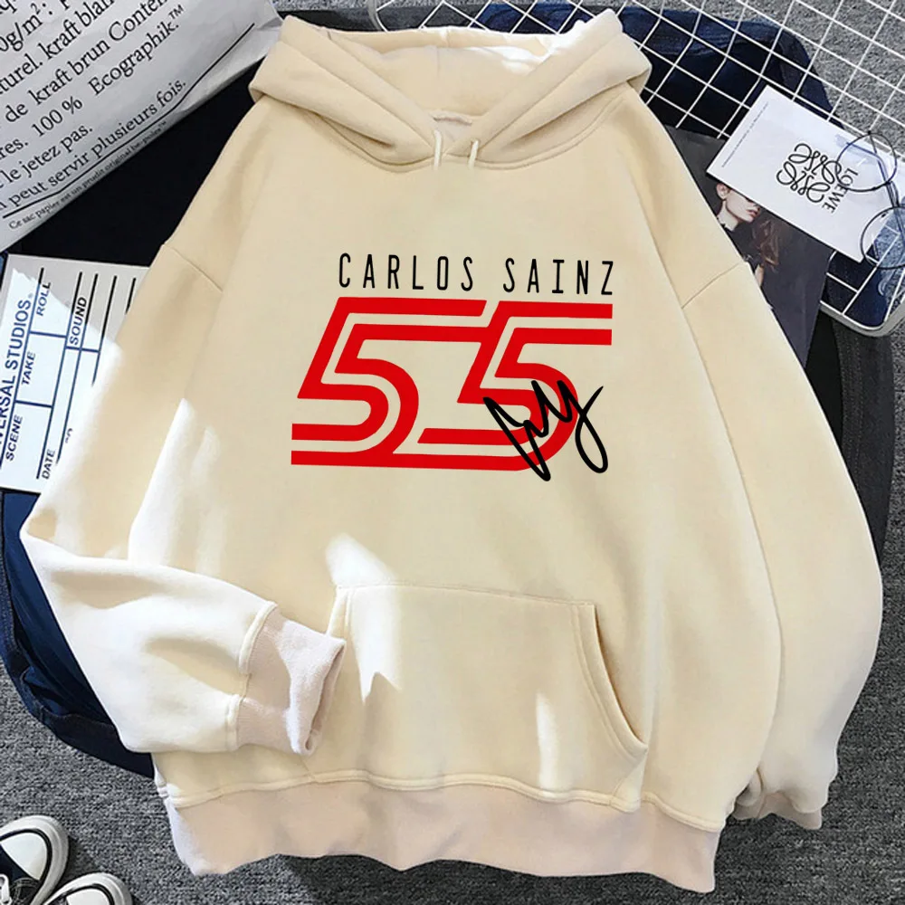 Carlos Sainz hoodie graphic comic designer clothes for teens harajuku elegant teen pullover manga youthful