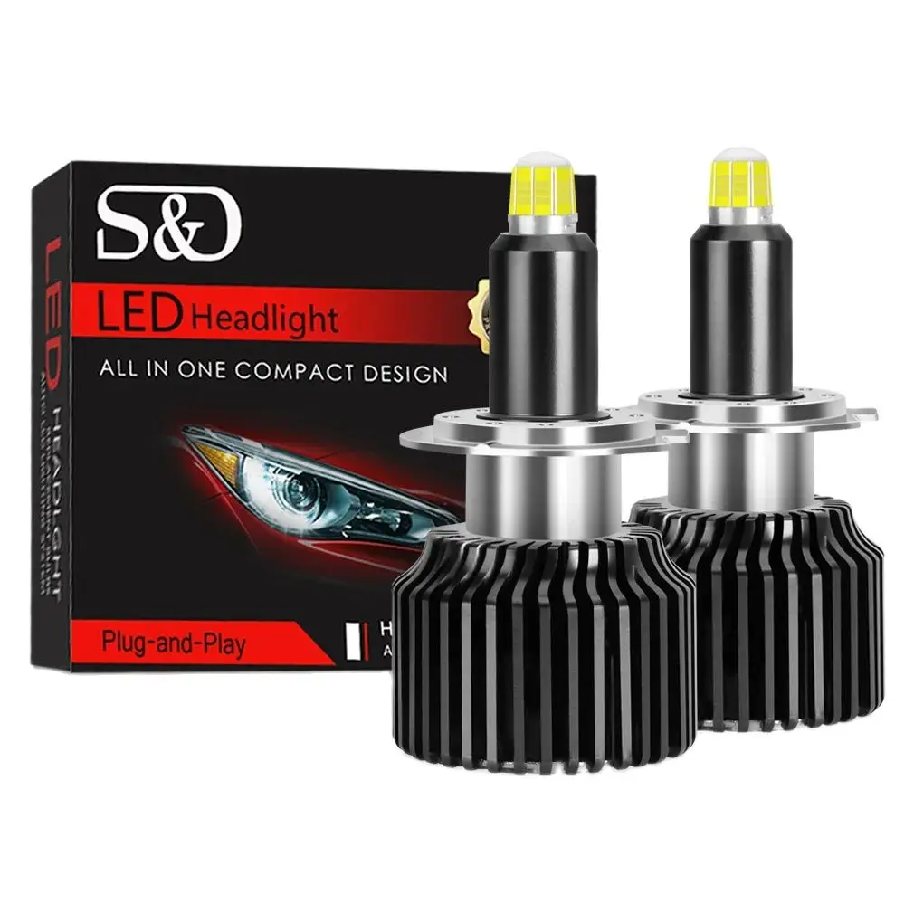 2pcs Canbus 30000LM H1 H3 H7 LED Bulb H8 H11 9005 HB3 9006 HB4 9012 HIR2 CSP 3D 360 Degree Car Headlight Fog Lights Auto 12V