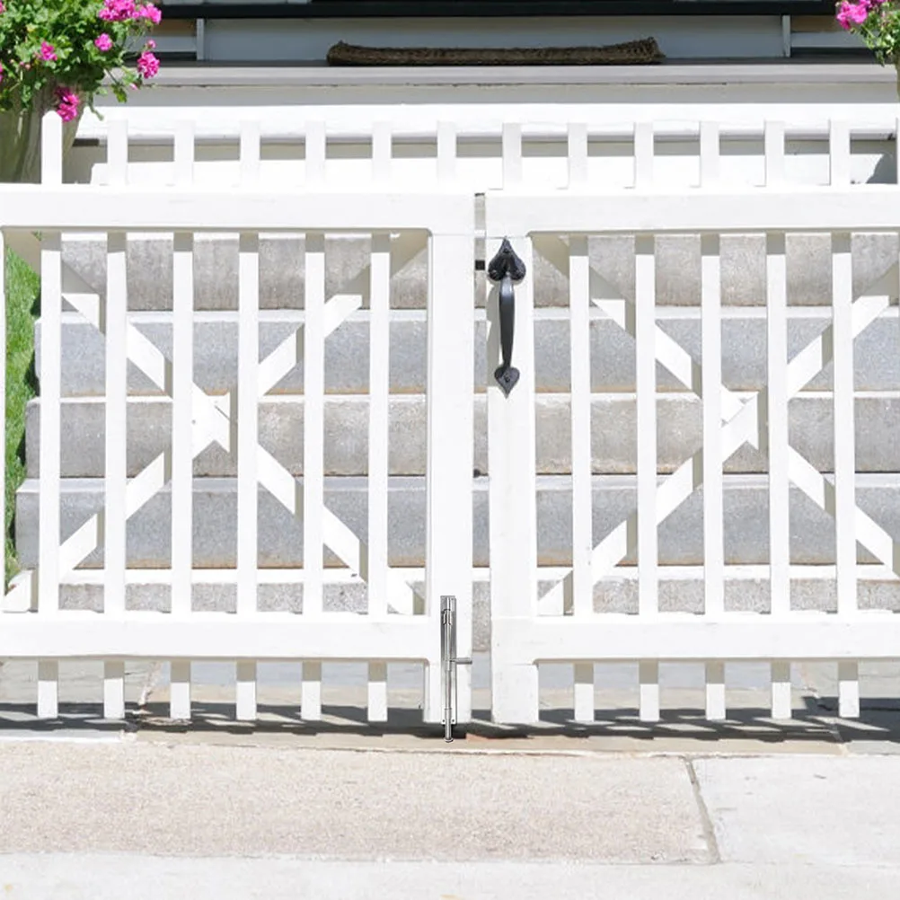 

2pcs Heavy Duty Stainless Steel Floor Latch Slide Bolt For Gate Door Security Shed French Patio Cane Bolt Lock Hardware