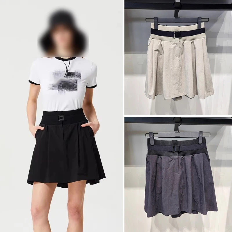 New Korean Golf Clothing Women's Summer Waist Slimming Outdoor Sports Anti Slip Skirt Temperament Half Body Golf Skirt