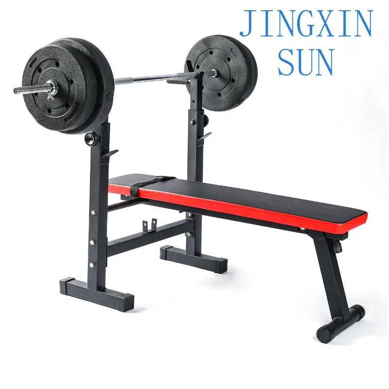 Weightlifting bed, bench press, barbell set, bench press frame, household barbell frame, folding frame