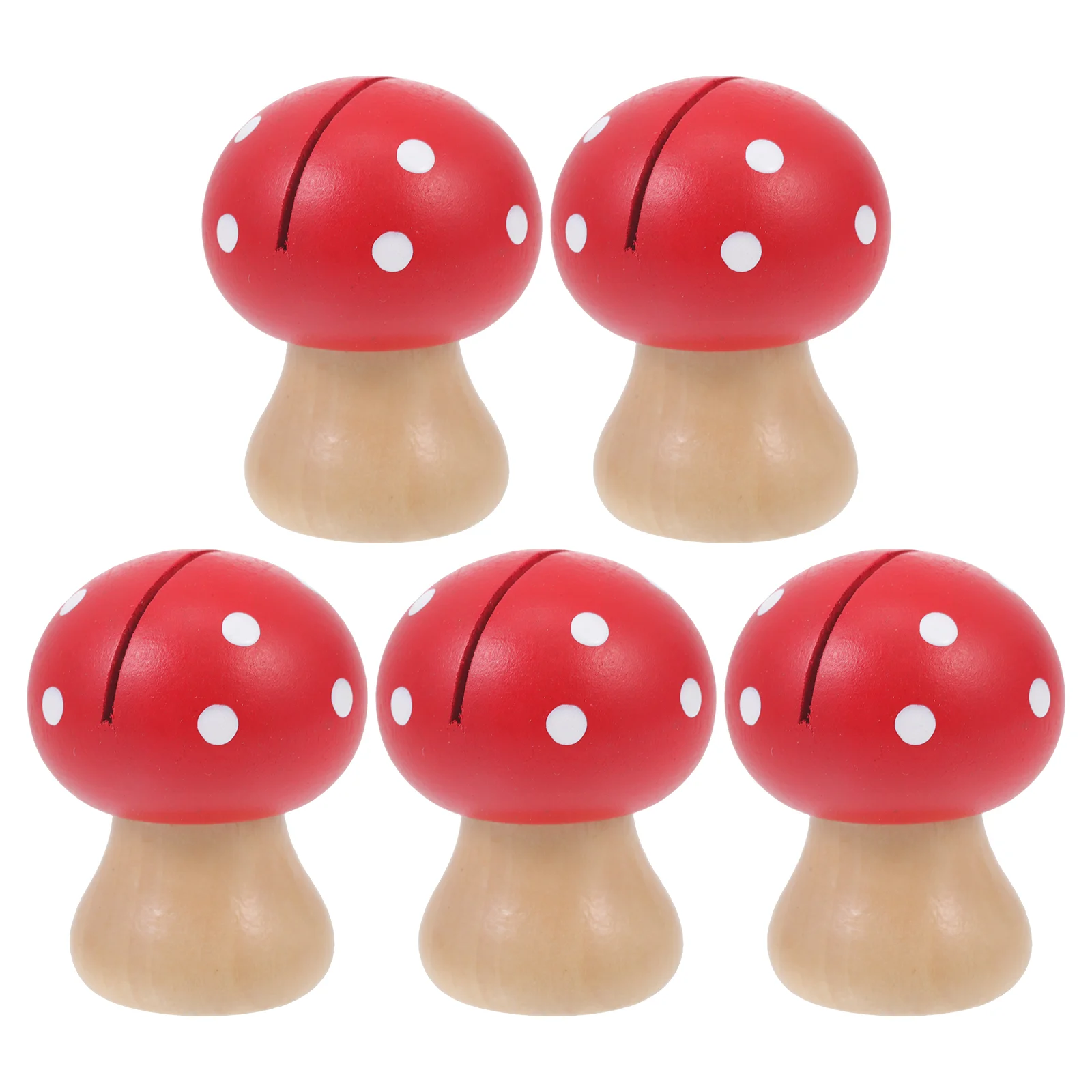 

Mushroom Place Card Holder Wedding Decor Cards Clamp Display Stand Red Wood Mushrooms