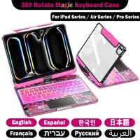 Teclado mágico giratorio inalámbrico Bluetooth para iPad Air 11 13 6th Air 5 4 iPad 11 A16 10. ° funda para iPad Pro 11 13 M4 Pro 12,9