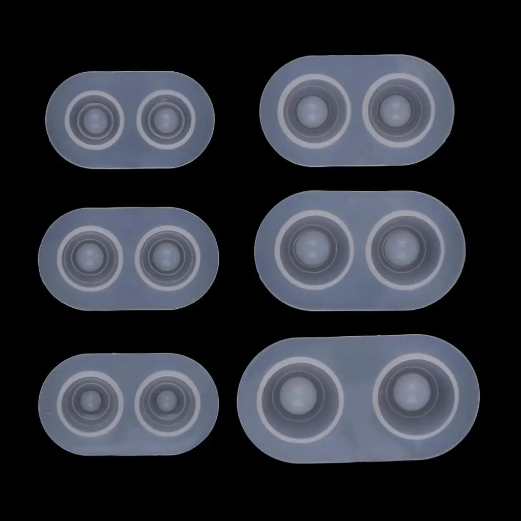

6 Sizes Silicone BJD Doll Eye Mold Casting Pressure Eye DIY Molds Base