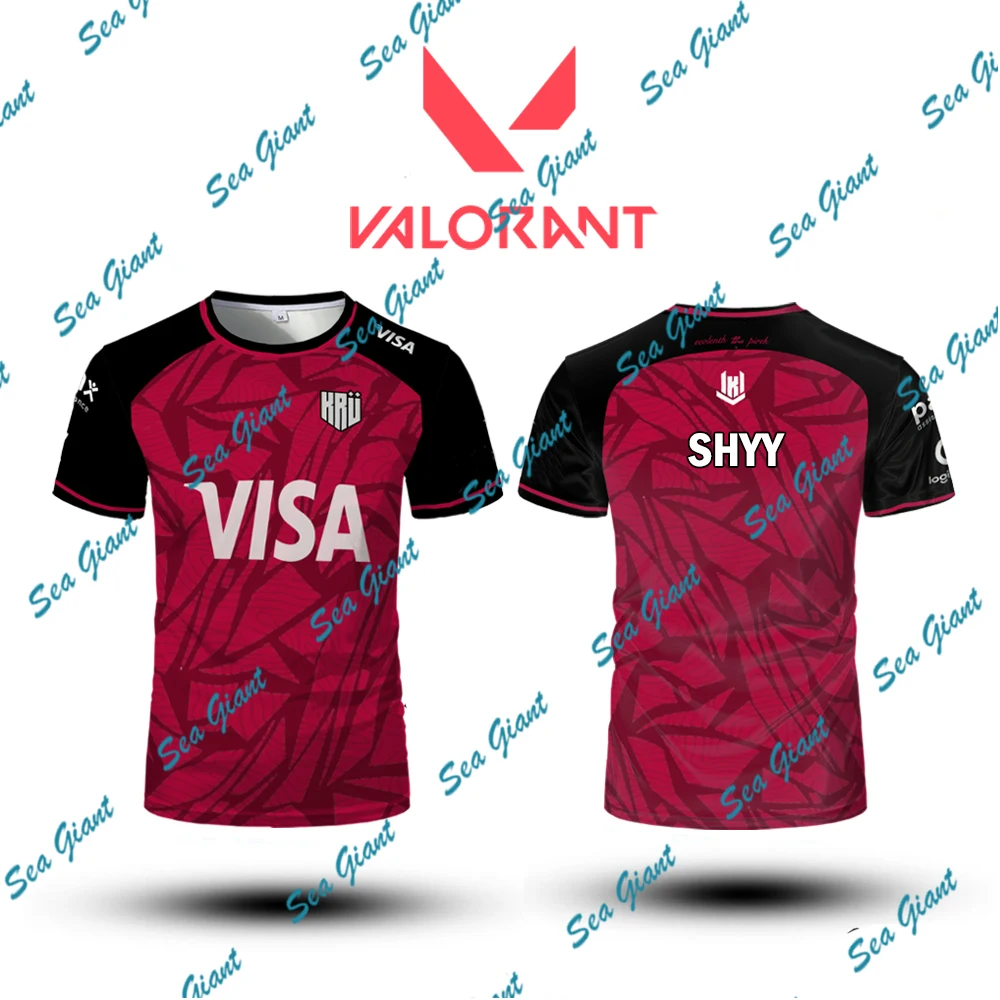 

KRU Electronic Sports Club 2025 Jersey CSGO Valorant Professional League Players Uniform Men and Women Motorcycle Quick Drying