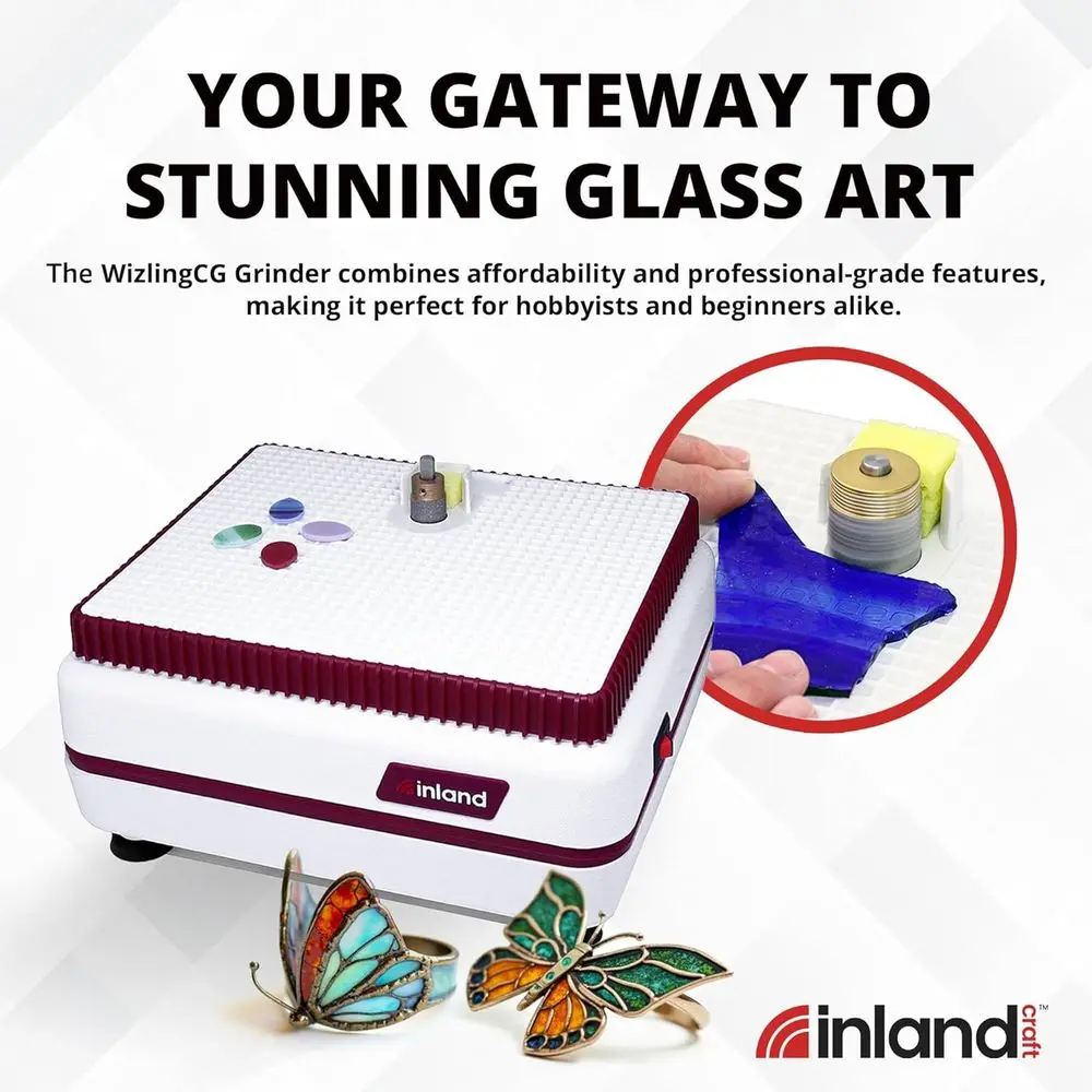 스테인드 글라스 및 모자이크용 정밀 유리 연마기, 다이아몬드 비트 포함, 전문가 및 취미가들에게 이상적