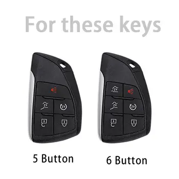 適用於雪佛蘭 Tahoe、Suburban、GMC Yukon、別克 ENVISION S Plus、Avenir 2020-2023 年 5/6 鍵車型的汽車鑰匙保護套 8 最佳銷售 別克昂科威 - №3