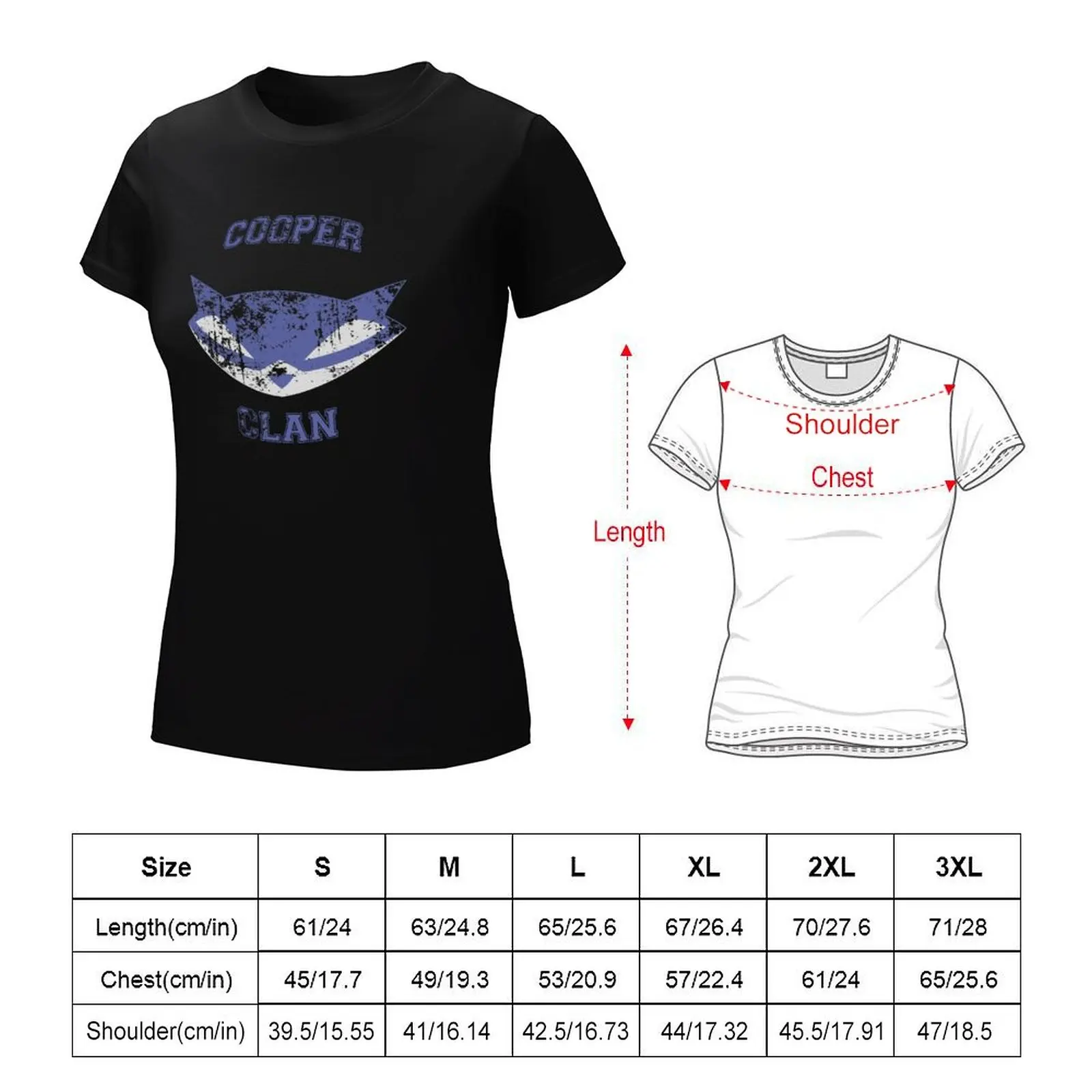 Cooper Clan distressed T-shirt lady clothes tees t shirts for Womens