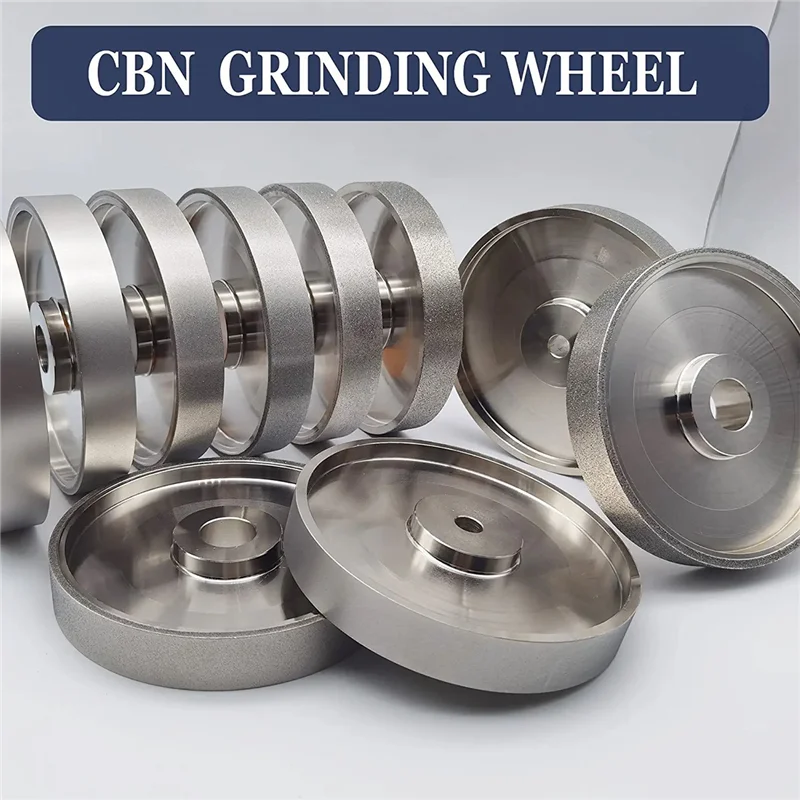 CBN Grinding Wheel, 6Inch Dia x 1Inch Wide, with 1/2Inch Arbor, Diamond Grinding Wheel for Sharpening HSS, 320 Grit