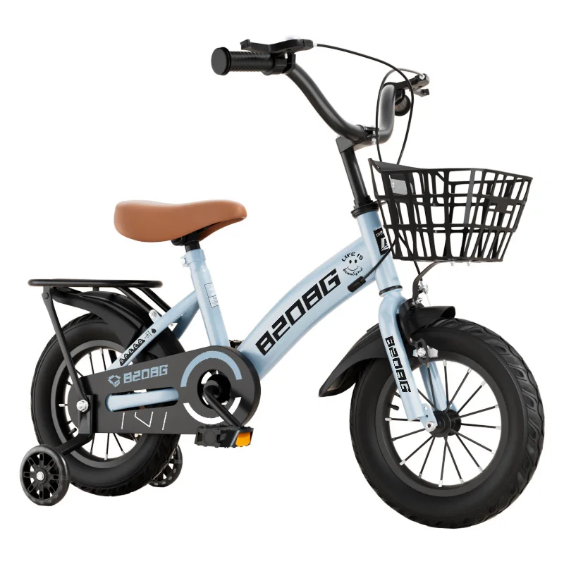 

2025 New Children's Light Bicycle for 2-5-6-7-9 Years Old for Baby Boys and Girls Middle and Big Kids