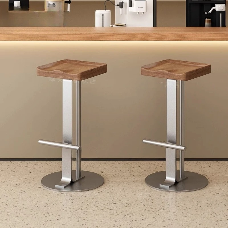 

Промышленный дизайнерский барный стул, простой табурет со столешницей для кухонного острова, мебель для дома, коммерческий обеденный стул для кафе