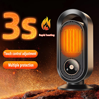 Domestic Heater 1000W Ceramic Heater 3s Fast Heating Overheat Protection Portable Quiet Mini Heater for Home Office Bedroom Use