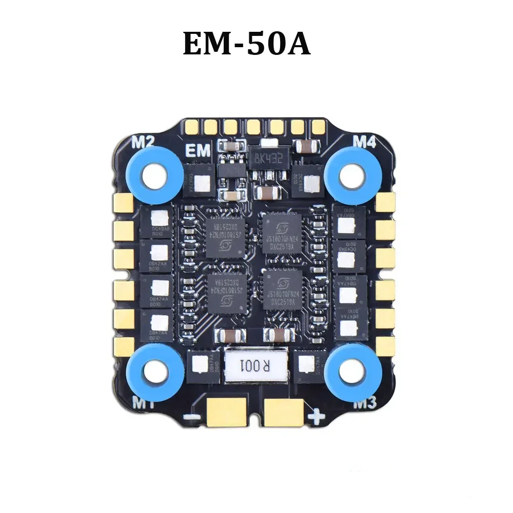 JHEMCU EM 4in1 ESC بدون فرش - 45A/50A | 2-6S LiPo، حامل M4 مقاس 20 × 20 مم، متانة عالية | لطائرات السباق بدون طيار FPV والحرة #4