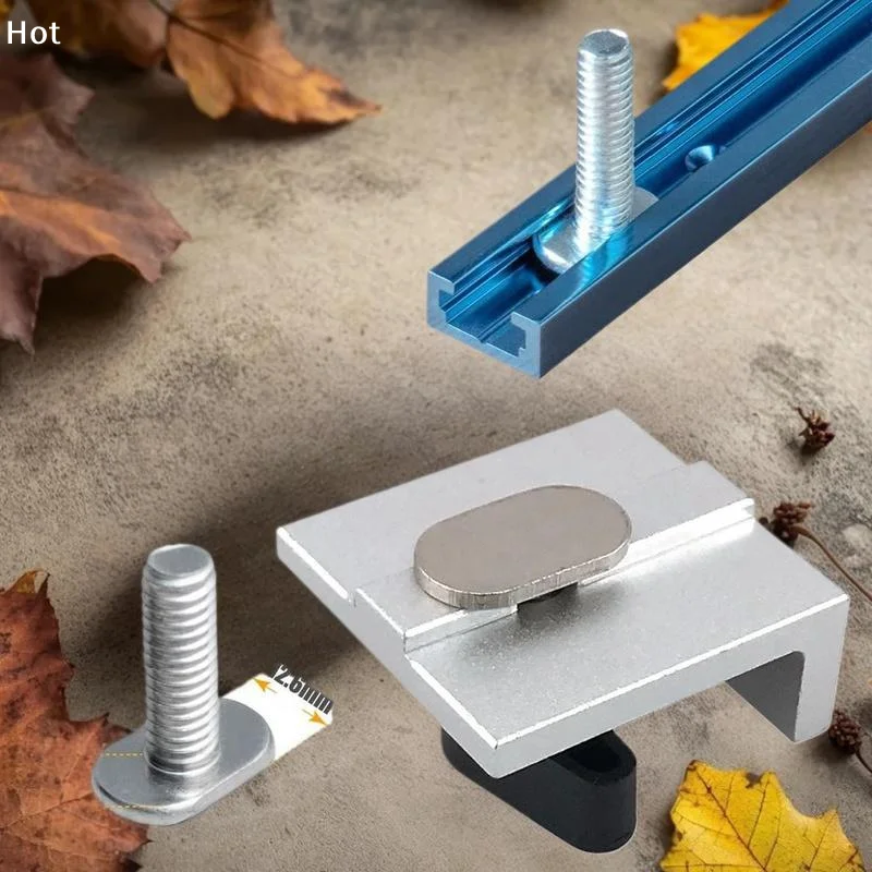 4 Buah Kit T-Track Lnline Dan Short Stop Universal Fit T Track Stop Block Untuk T-Track Woodworking Sanding Dan Routing