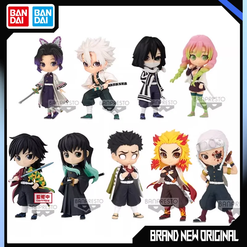 

BANDAI экшн-фигурки рассекающего демонов модель Tanjirou Akaza Shinobu Obanai Giyuu Gashapon стоящая позиция EX CASHAPON оригинал